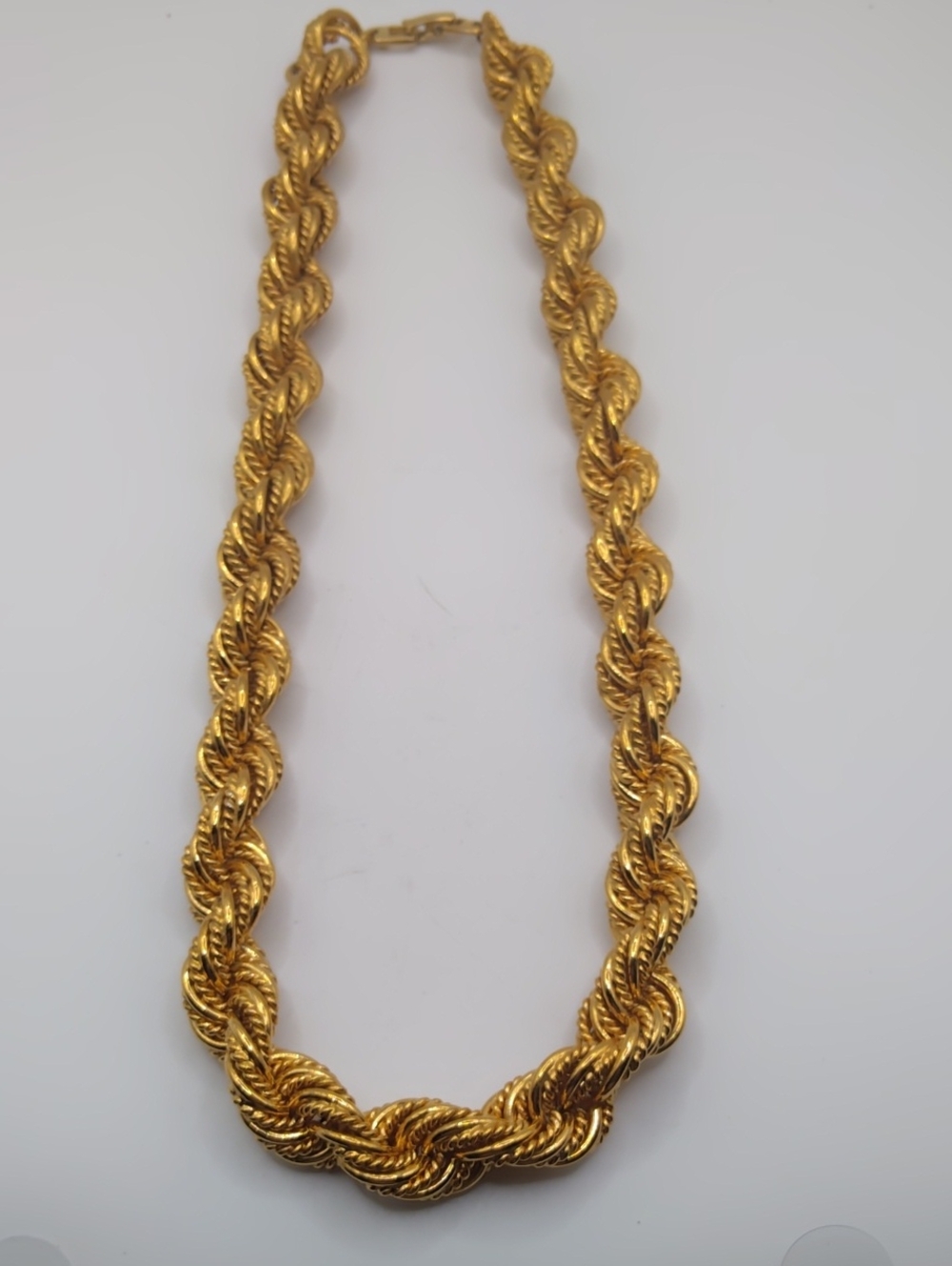 Napier Super Chunky Twisted Rope Chain Necklace
